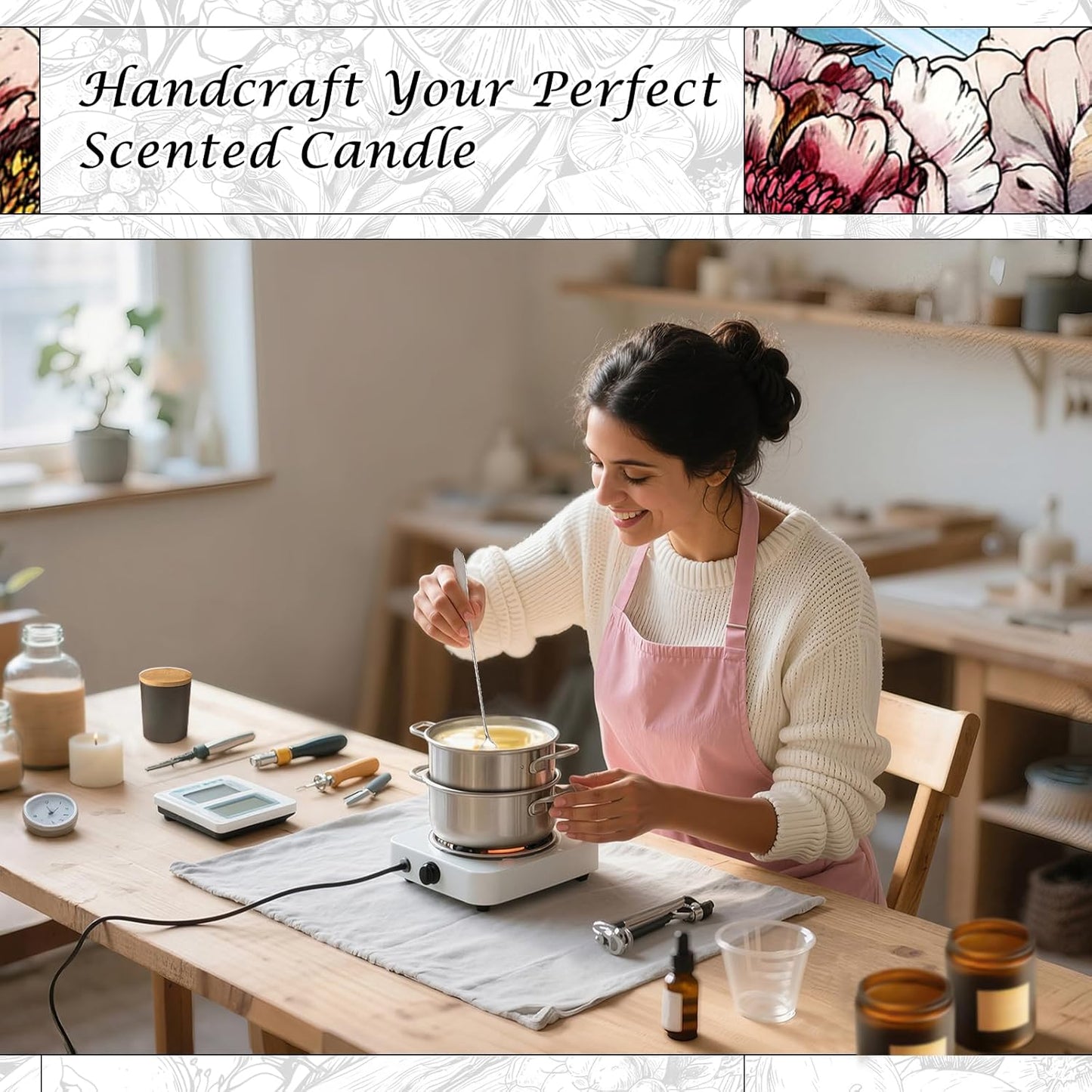 HIQILI Life Serendipity Fragrance Oil for Candle Making, Inspired by Chane. Chance, DIY Perfume, Bath Bombs, Aromatherapy, Long-Lasting Scent - 1 Fl Oz