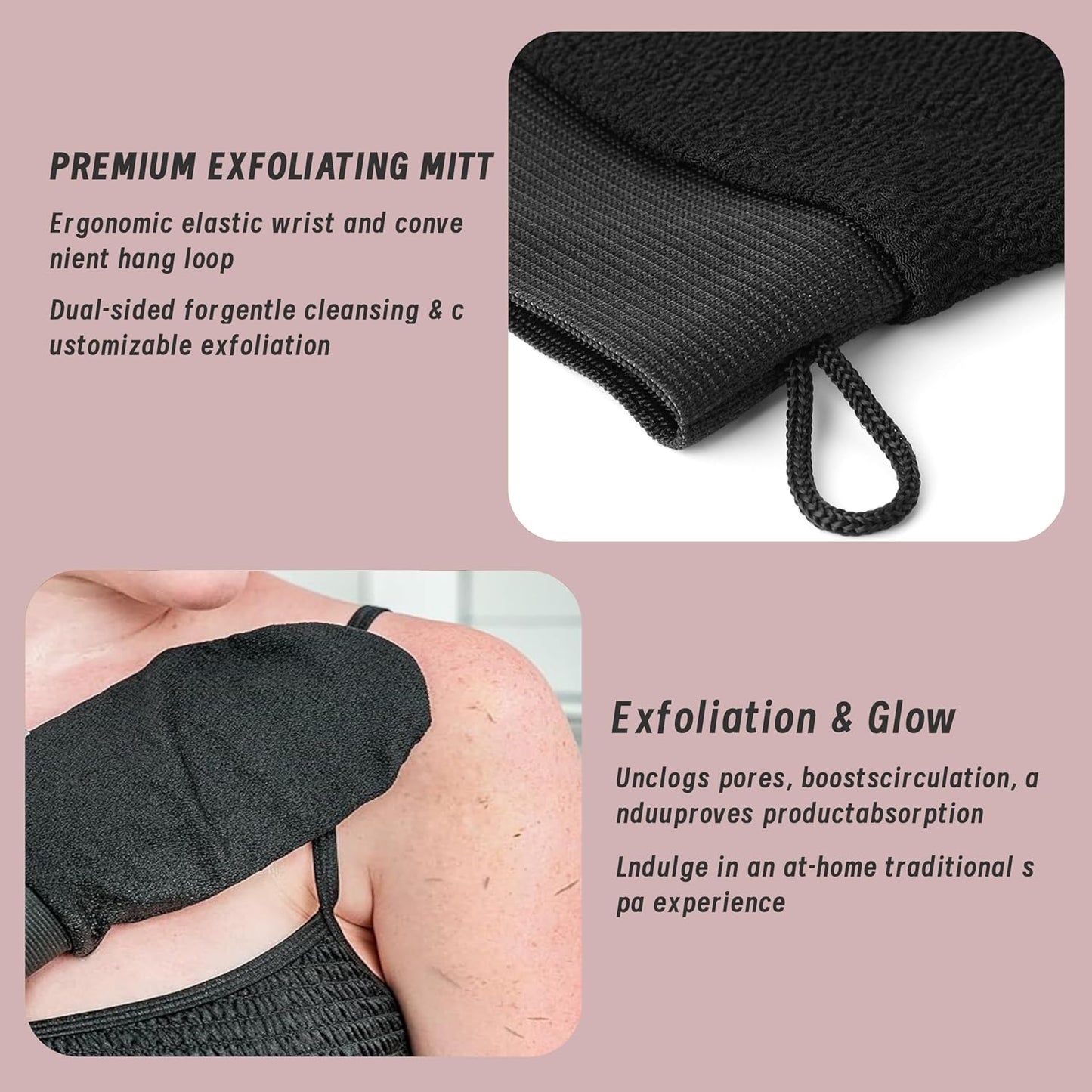 Coconut Body Scrub Gift Set - 35 Packets & 2 Pcs Exfoliating Gloves,Exfoliating & Moisturizing Sugar Scrub for Face & Body, Self Care Gifts for Women