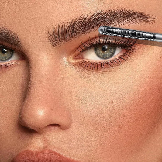 Iron Wand Mascara, Metal Mascara Wand, Black Washable Metal wand mascara, 3d Curling Eyelash, Added Fiber, Waterproof Natural Length Slim Volume Building