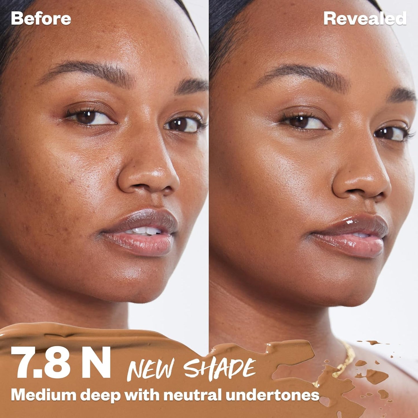 Kosas Revealer Concealer - Medium Coverage Makeup with Hyaluronic Acid, Conceals Dark Circles Under Eyes, Dark Spots and Blemishes + Brightens, Hydrates, Long-Lasting & Vegan, (Tone 7.8 N)