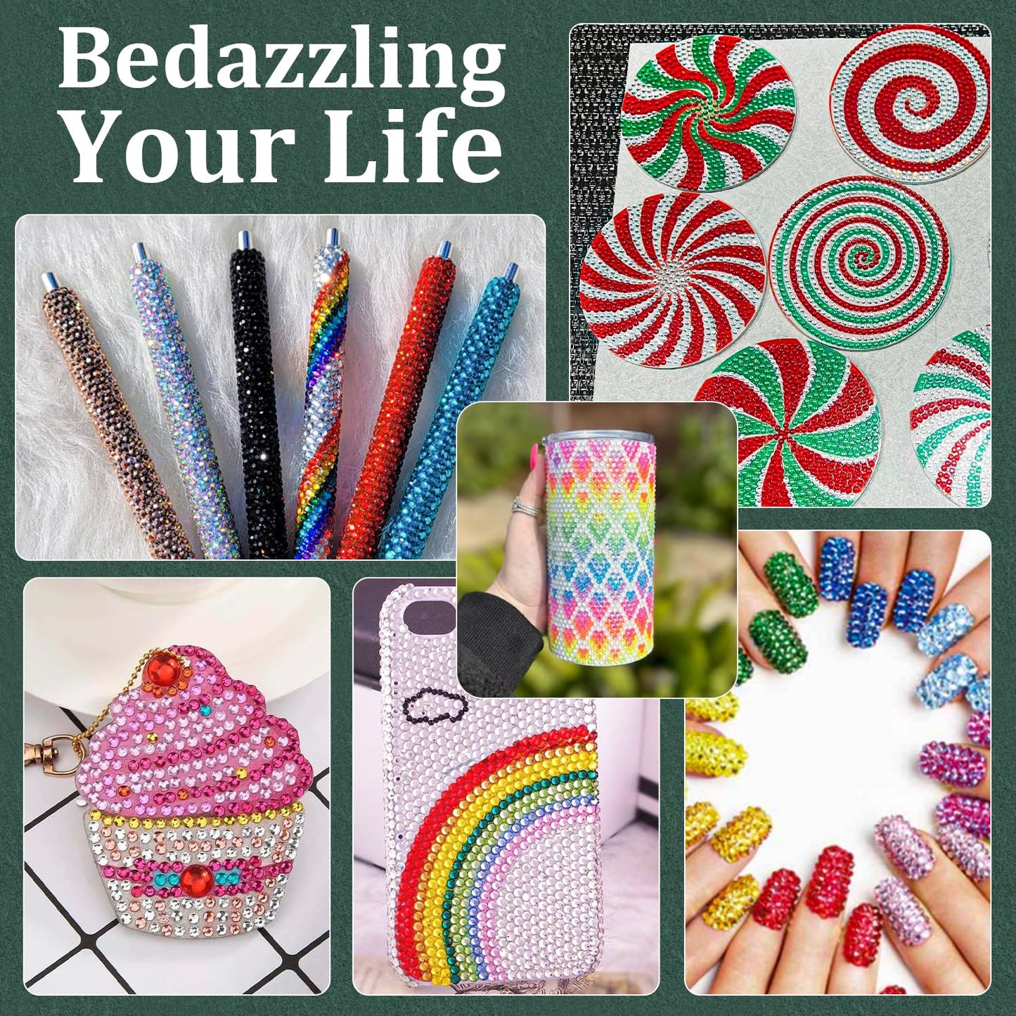 Resin Rhinestones for Crafting with B7000 Jewelry Glue, 1 Box Blue Purple Flatback Crystals with 3Pcs 10ml Glue for Bedazzling Crafts DIY Nail Art Makeup，Non Hotfix Gems for Clothing Shoes