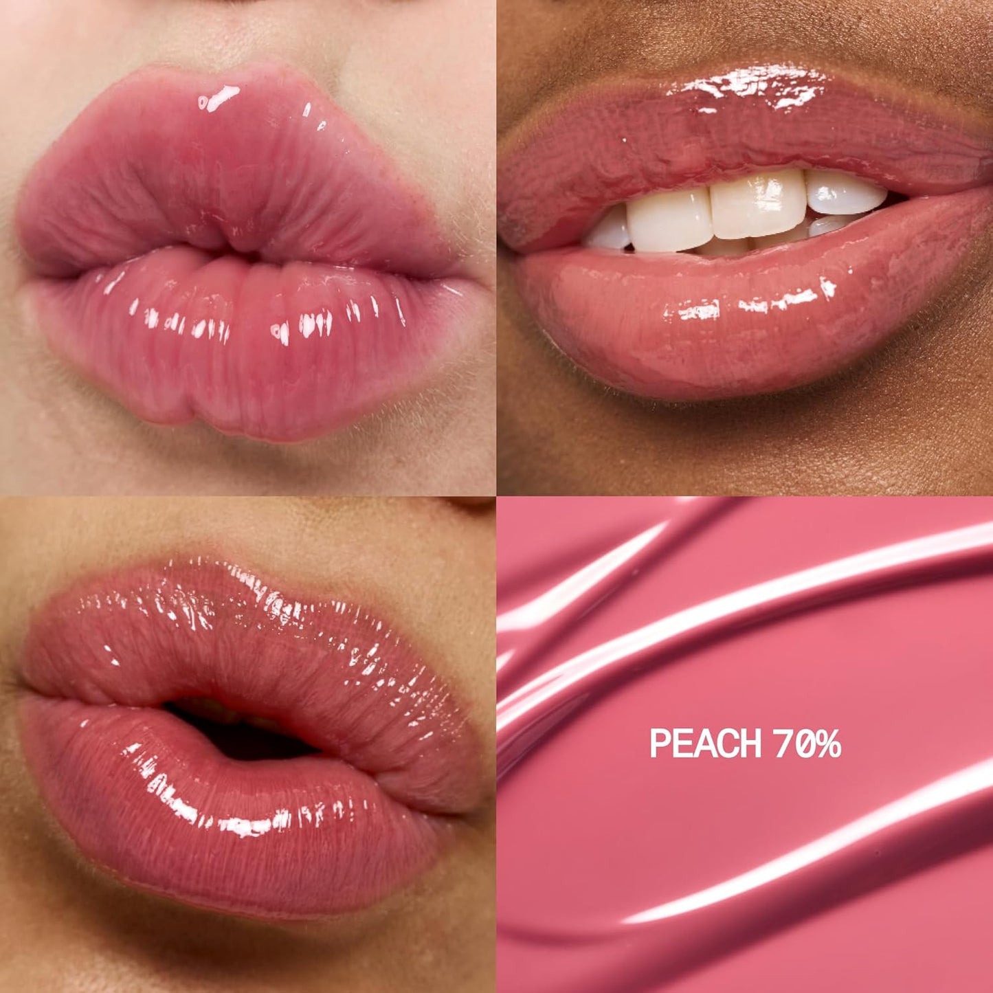 3D Voluming Gloss 70% (Rich) | Peach 70% | High Shine, Non-Sticky Lip Gloss for Makeup | Long-Lasting, Moisturizing Gel Formula | 30%, 70% Pigment Options | 5.3g