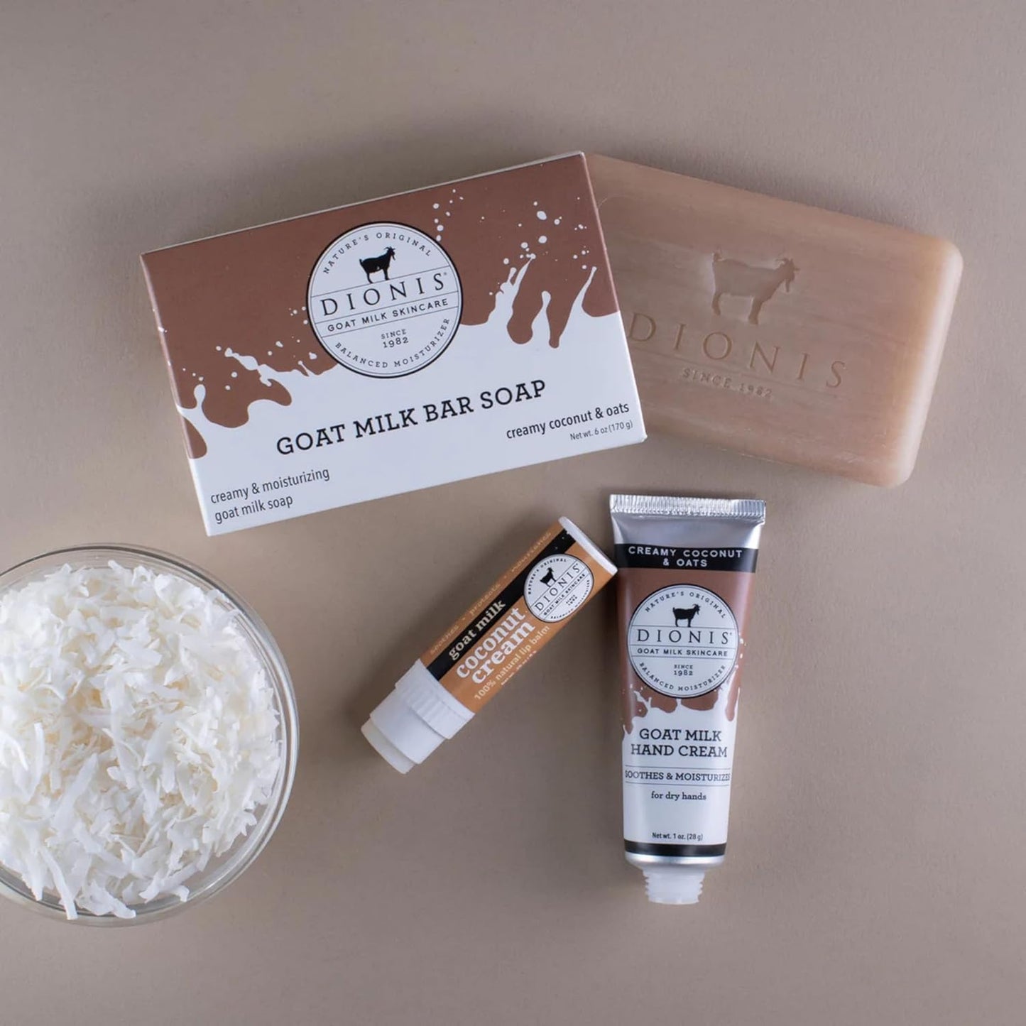 Dionis Creamy Coconut Goat Milk 3 Pc Gift Set