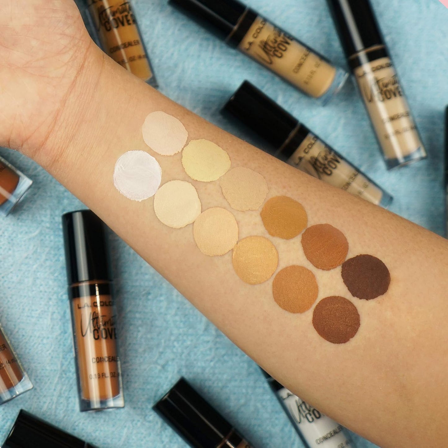 L.A. COLORS Ultimate Cover Concealer- Sheer Green Corrector, 0.13 Fl Oz