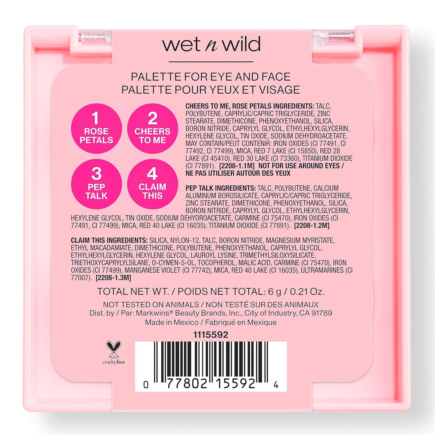 wet n wild Pampered Palette for Eye & Face