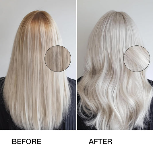 GK HAIR Global Keratin Leave In Bombshell Purple Cream (3.4 Fl Oz/100ml) Conditioning Smoothing Moisturizing Hydrating Frizz Control for Blonde Damaged Hair Removes Yellow Brassy Tones Flyaways