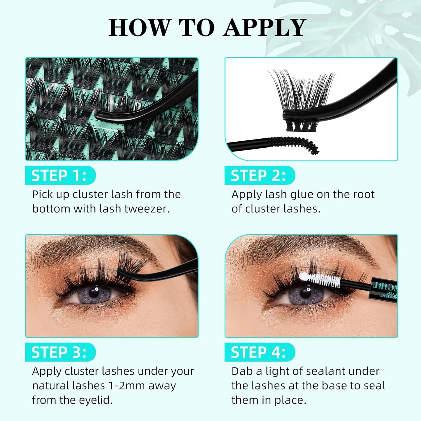 Lash Clusters Wet Look 168Pcs Eyelash Cluster Ultra-Thin Lash Band Eyelashes Extensions Spiky Anime Wide Span Lashes(Mallow,C-Mix10-18mm)