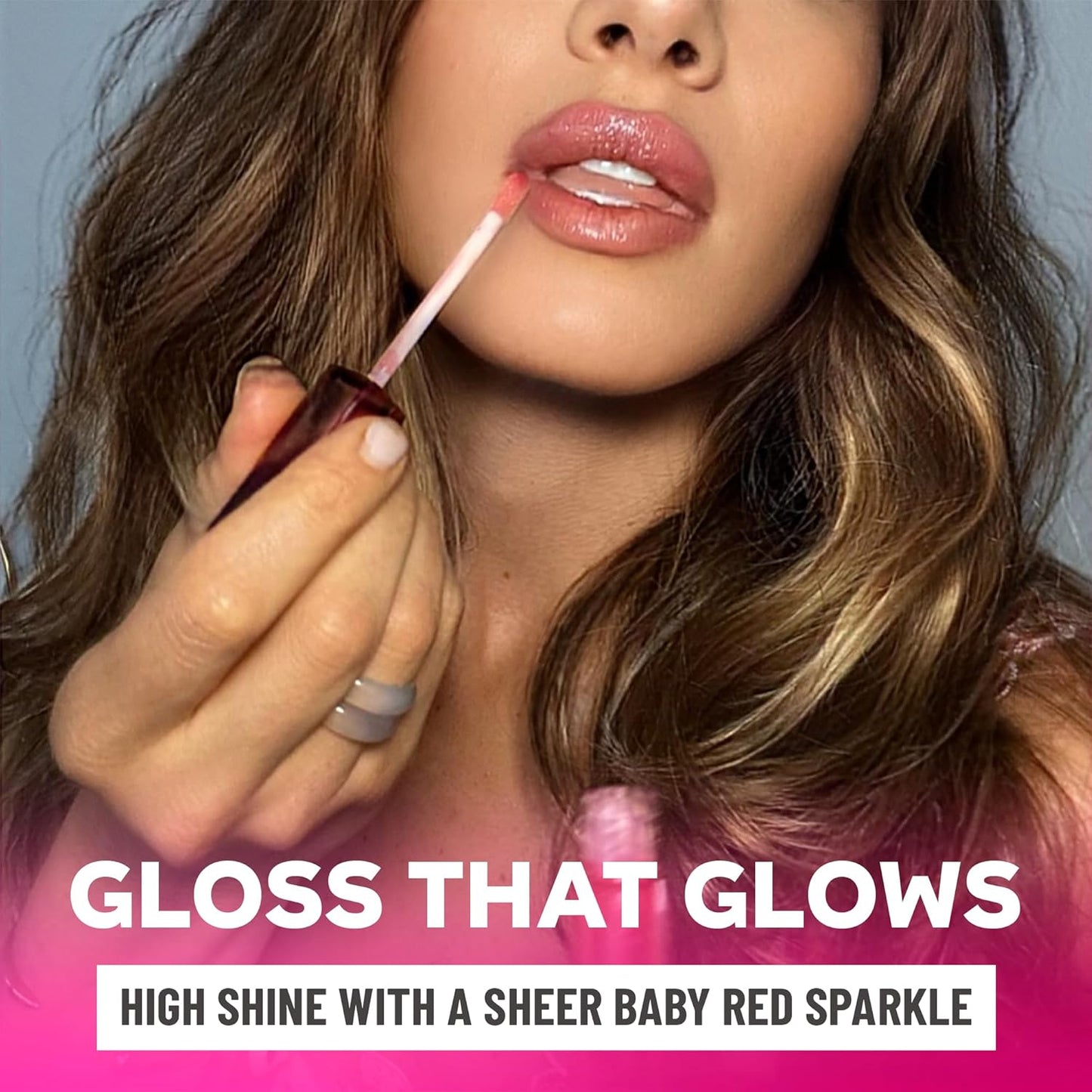 Red Lip Gloss for Women – Long Lasting, Non-Sticky Gloss with Vitamin E – High Shine Finish, Clean Formula – Red Lipgloss, 1 Pack