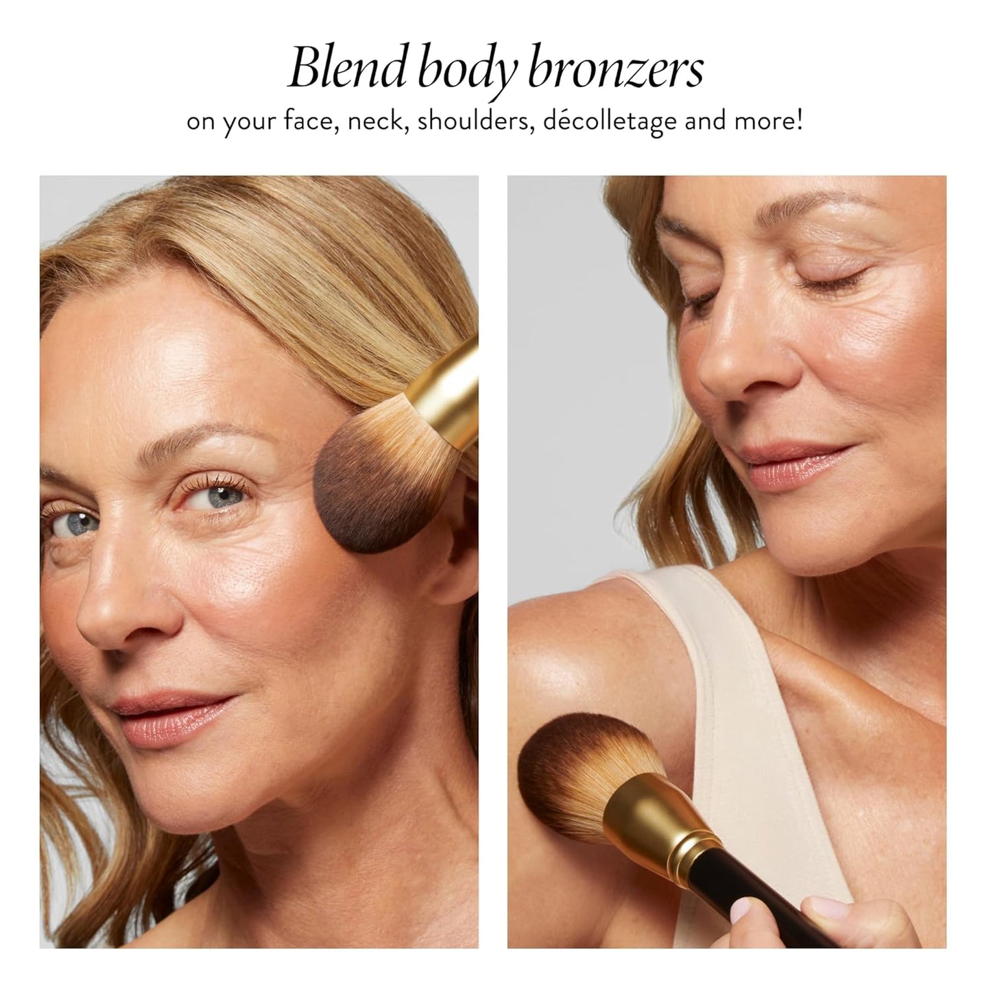 LAURA GELLER NEW YORK Classic Bronzer Brush | Fluffy Powder Brush, Contour & Define, Vegan Bristles