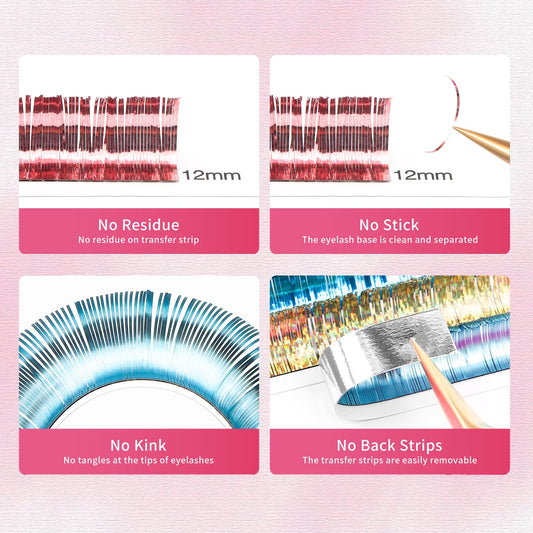 Glitter Spike Tinsel Eyelash Extensions 0.07 Colored Lashes Extension C Curl Lashes 15mm Lash Extensions Soft False Eyelashes Volume Lashes 12 Rows Professional Use(Glitter,0.07-C,15mm)