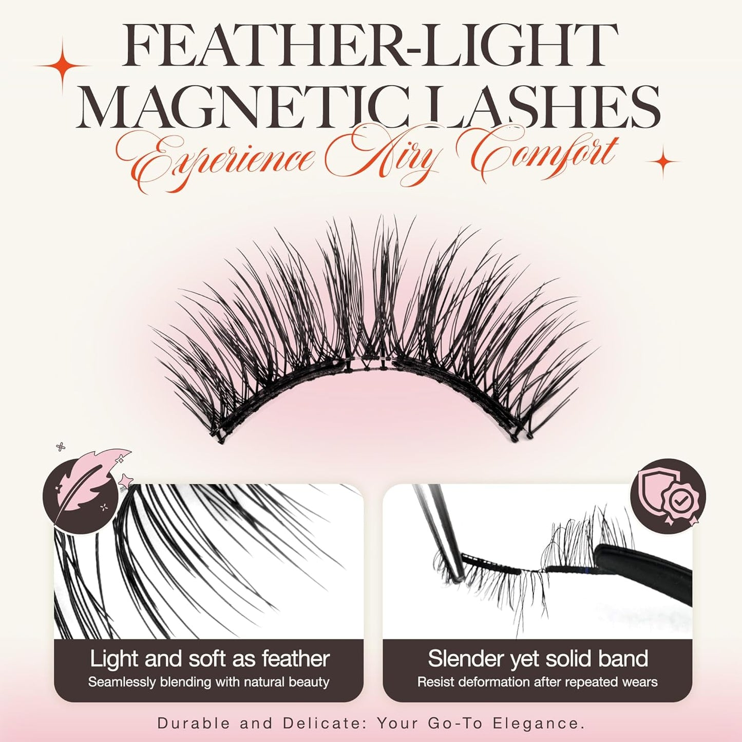 LASHVIEW Upgrade Magnetic Eyelashes with Applicator,Reusable Soft Magnetic Eyelashes Natural Look, No Glue Needed,Easy to Wear and Remove,RC24P