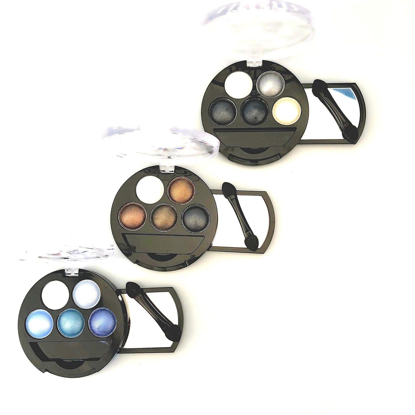 Mallofusa 5 Colors Eye Shadow Palette Powder Glitter Metallic Shimmer Makeup Palette Charming Highlight Look (Nature) 4.7oz