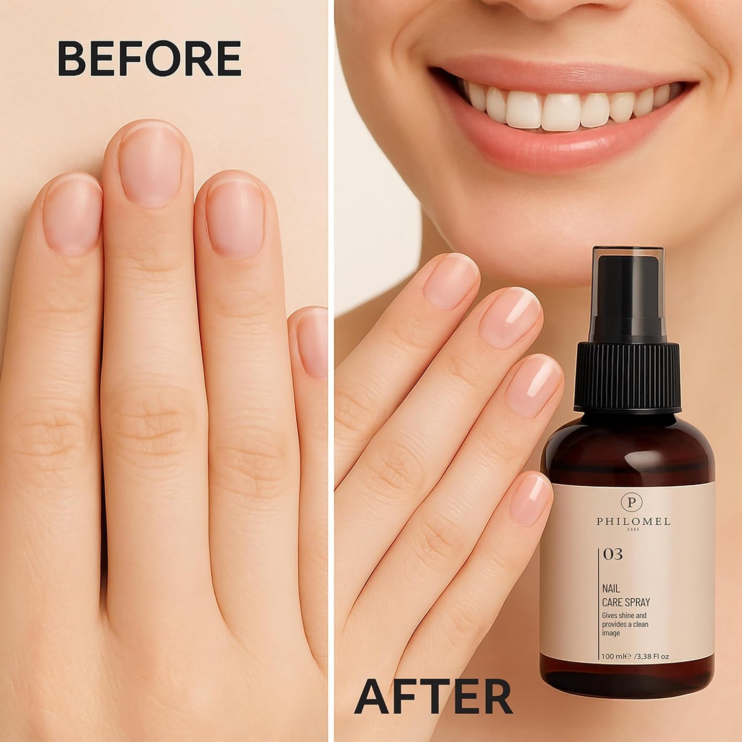 Philomel Nail Care Spray - Nail Hardener Extra Strong and Growth, Nail Strengthener and Growth