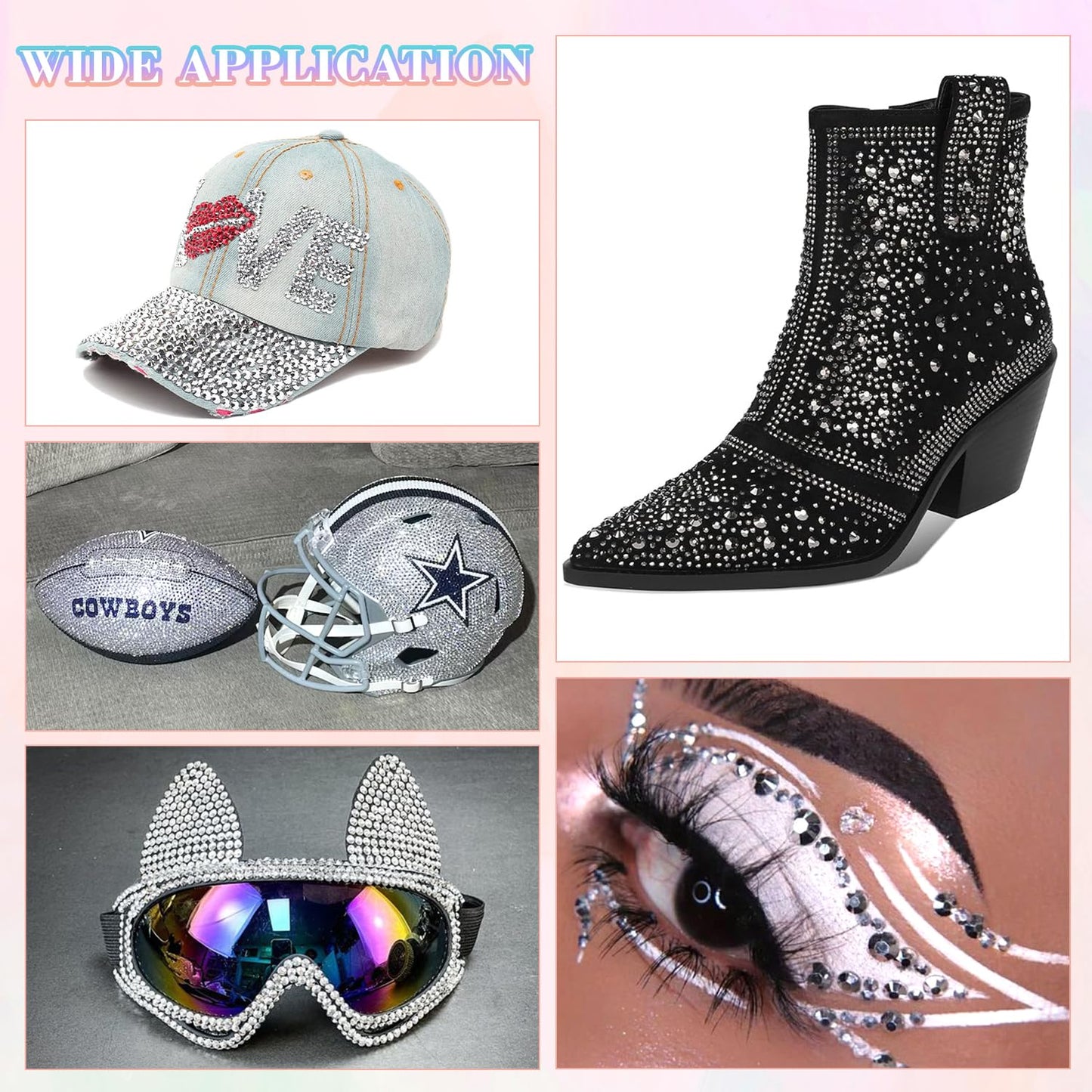 25000Pcs Resin Rhinestones with Tweezers for Crafting, 2-6mm Mixed Sizes (Silver) Non Hotfix Flatback Gems, Bedazzling Crystal for DIY Crafts Clothing Tumblers Mugs Shoes Decor Nail Art