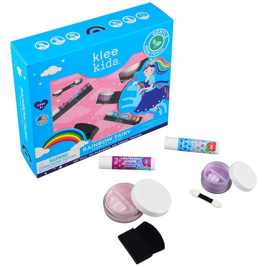 Luna Star Klee Kids Play Makeup Kit. Gentle and Non-Toxic. Kid-Friendly. Made in USA. (Rainbow Fairy)