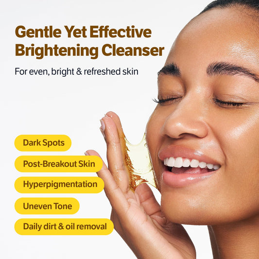 SUNGBOON EDITOR Kojic Acid Niacinamide Face Wash | Turmeric Cleanser for Dark Spots & Radiance | Korean Skin Care with Hyaluronic Acid | Gentle Makeup Remover & Blackhead Cleanser