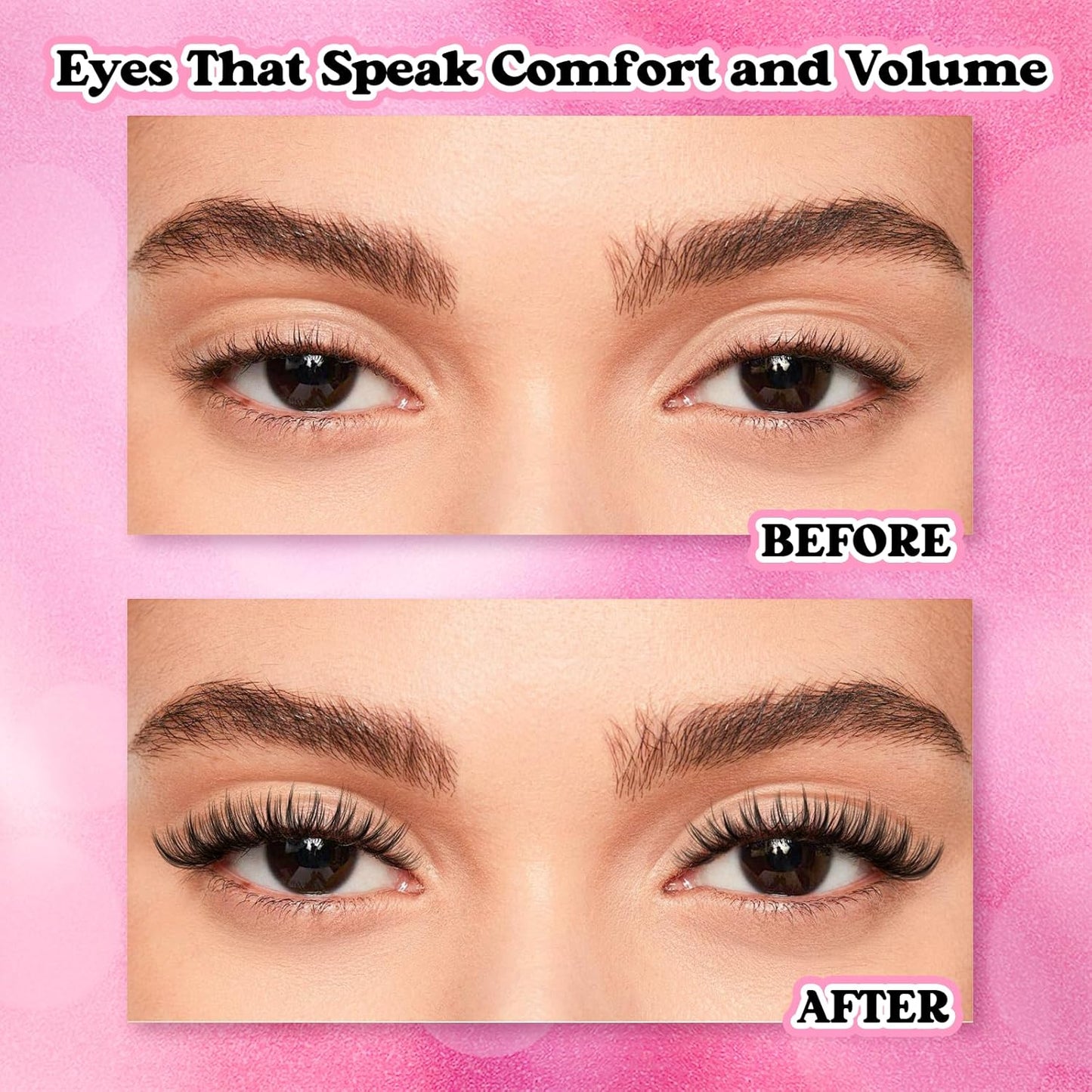 FADLASH Cluster Lashes D Curl Wispy Individual Lashes DIY Eyelash Extension Natural Look Reusable Fluffy Cluster Eyelash Extensions Self Application At Home (40D+50D-0.07D-12-18MIX)