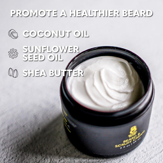 The Beard Club Biotin Beard Cream - Moisturizing and Hydrating Shea Beard Butter for Healthier Facial Hair & Skin