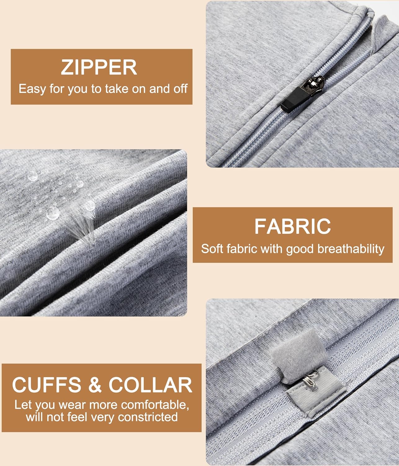 LEINIDINA Chest Binder Tomboy Transgender FTM Square Collar with Front Zipper Binder Bra Tank Top