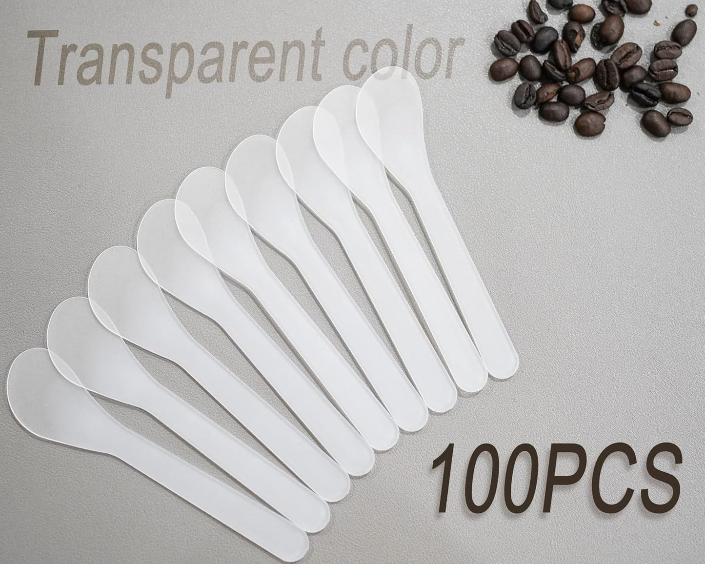 100 PCS of White Color Cosmetic Spatula for Makeup Face Mask Plastic Spoon Disposable Makeup Tools for Mixing and Sampling 4.88'' x 1.06”/Spatulas Skin Care Facial Cream Mask Spatula