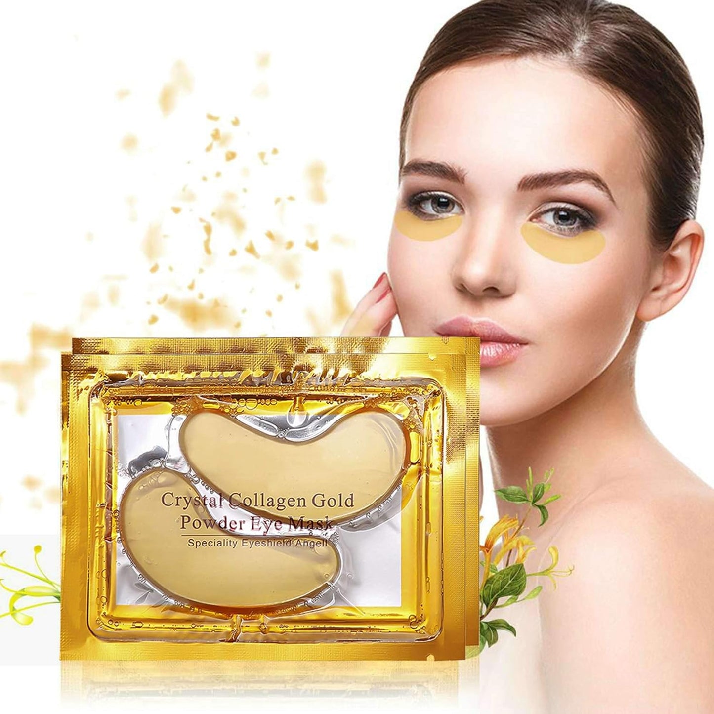30 Pairs Eye Mask Set Collagen Crystal Eye Masks for Puffiness Eyes Treatments gel eye pads for Dark Circles, Eye Bags, Anti-Aging, Reduce Wrinkles, Firms Eye Gel Mask with Moisturer Essence