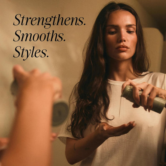 Hair Elixir Serum - Smooth Frizz-Free Hair Instantly - 40ml Heat Protectant - Daily Styling & Overnight Treatment - Lightweight Formula with Hibiscus & Meadowfoam Extracts