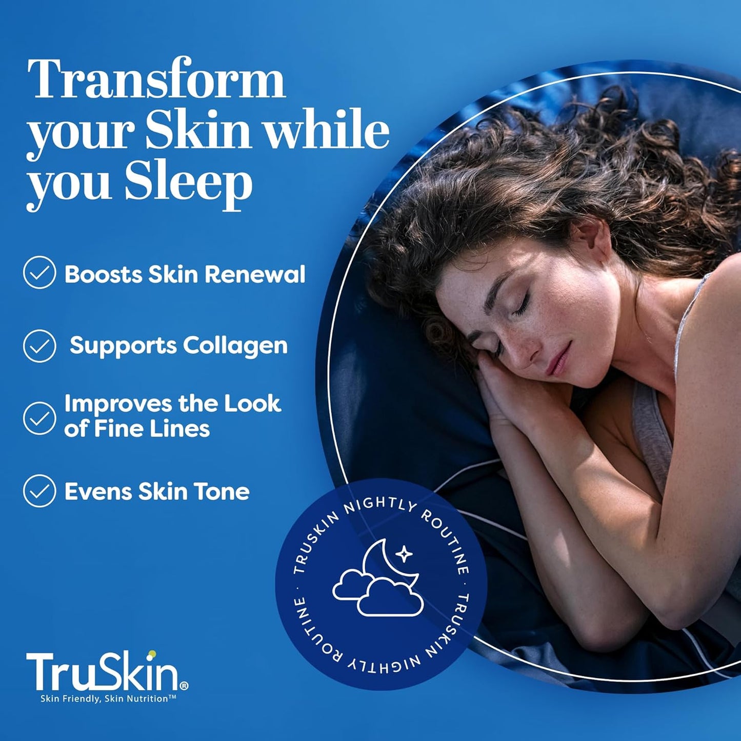 TruSkin Retinol Serum for Face – Gentle Anti-Aging Serum with Retinol, Hyaluronic Acid, and Vitamin E for a More Youthful Feel – Skin Care Made to Improve Look of Fine Lines, Wrinkles, 2 fl oz