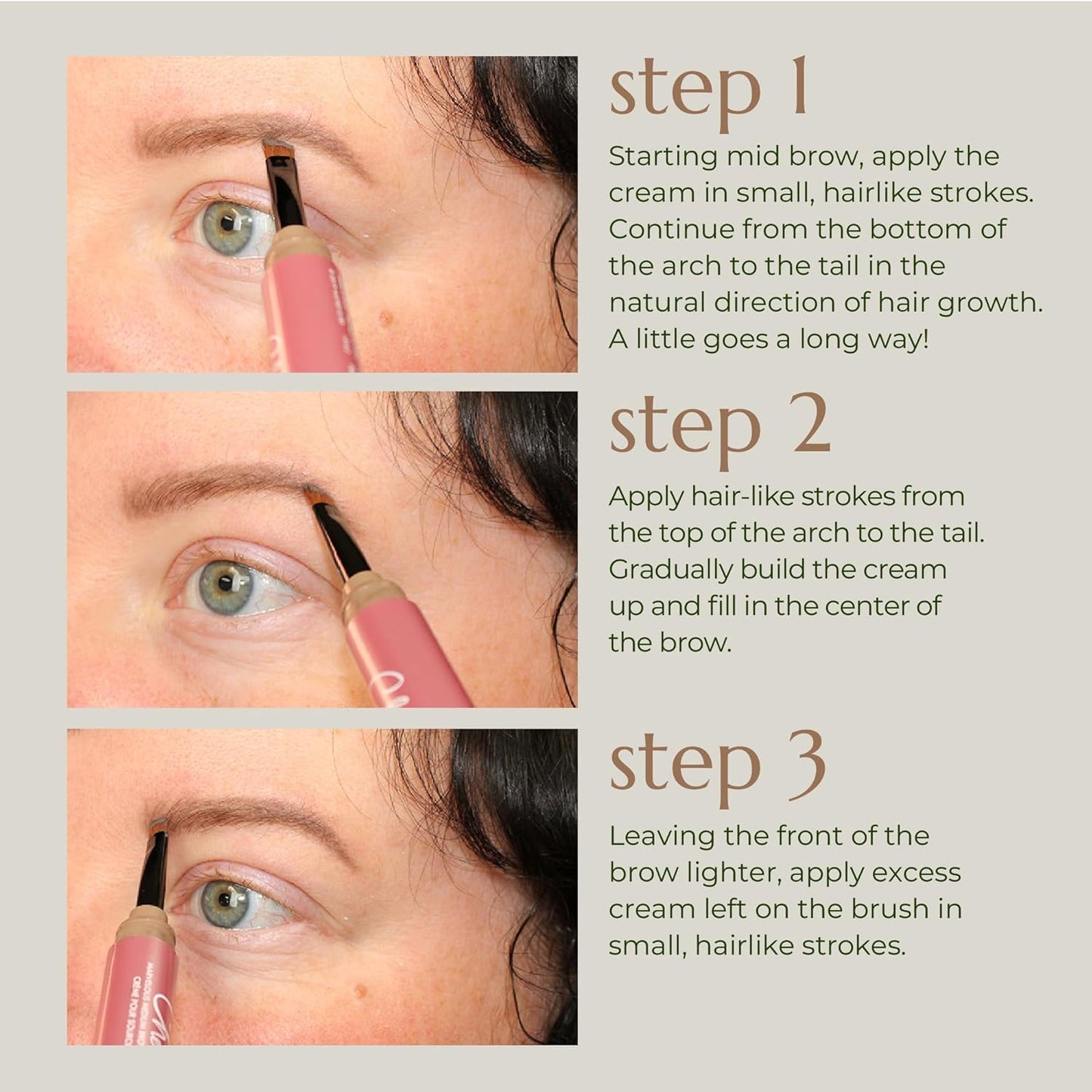 Chella Eyebrow Cream, Graceful Grey - Vegan, Cruelty Free, Paraben Free, Gluten Free Eyebrow Pomade Makeup - Long Wearing, Velvet Consistency, Water Resistant