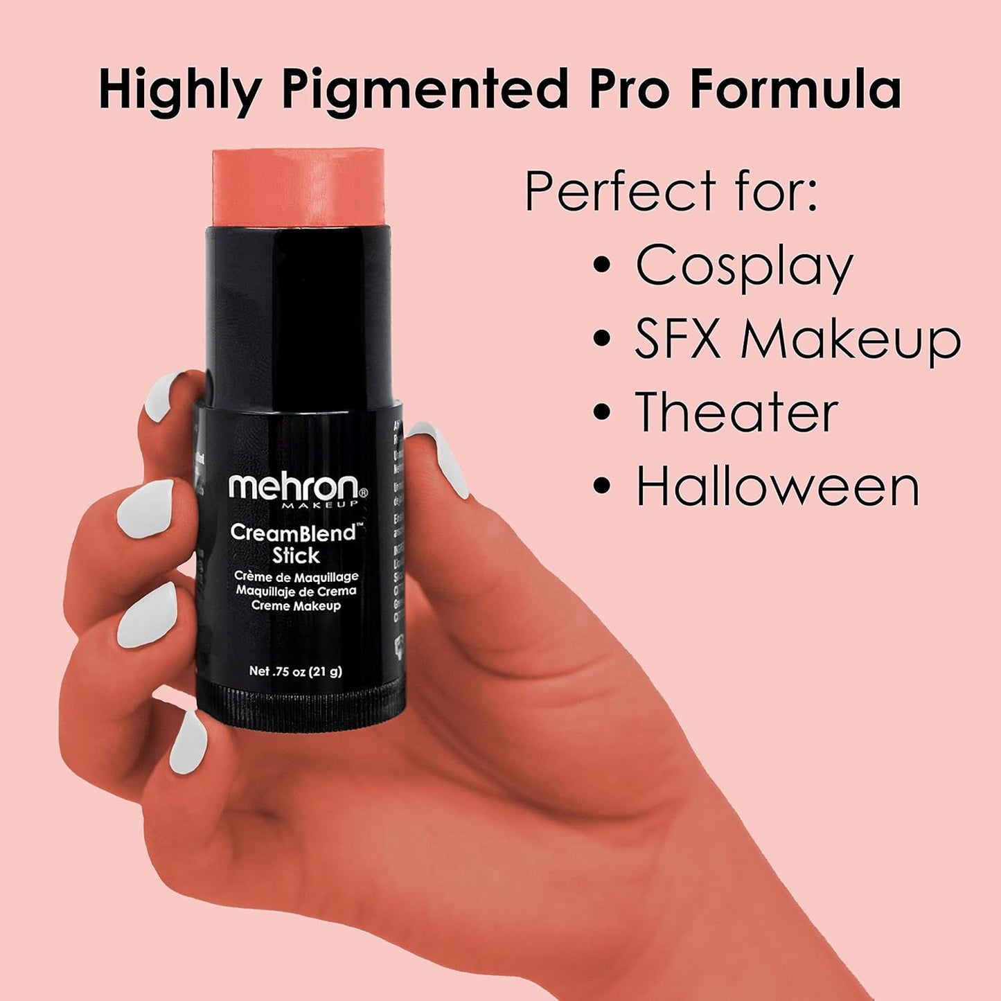 Mehron Makeup CreamBlend Stick - Body Paint (.75 oz) (Light Auguste)
