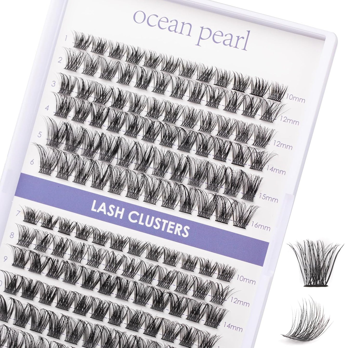 Lash Clusters 144 Pcs Individual Lashes DIY Eyelash Extensions 10-16mm Length Soft Natural False Eyelashes Thin Band Lash Extension Kit for Makeup at Home - OP17