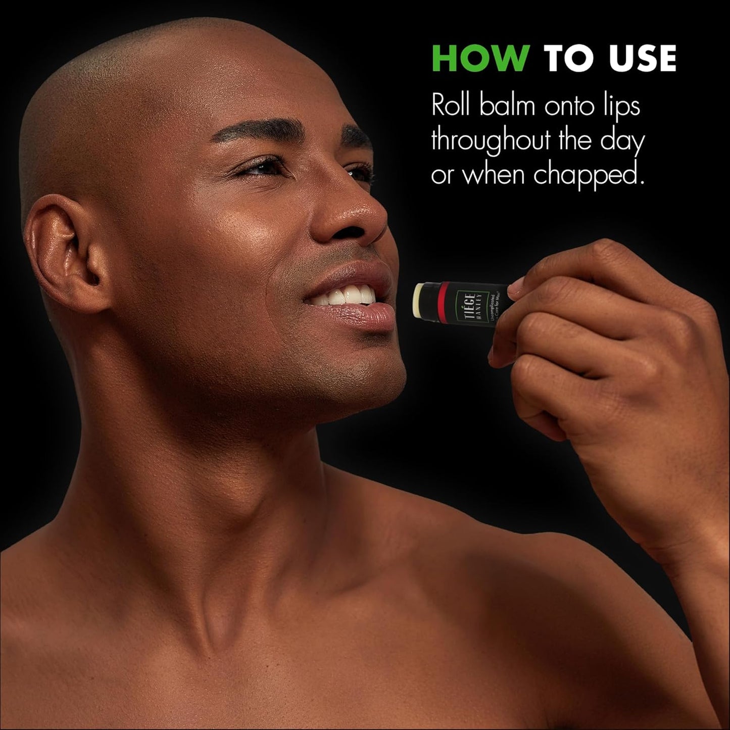 Tiege Hanley Hydrating Lip Balm, Peppermint - Moisturizing Lip Care Treatment Products for Dry & Cracked Lips - Hidratante de Labios