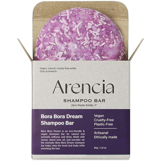 Bora Bora Dream Shampoo Bar - Volumizing, Color Protecting for Curly and All Hair Types - Vegan, pH Balanced, Sulfate-Free, Eco-Friendly