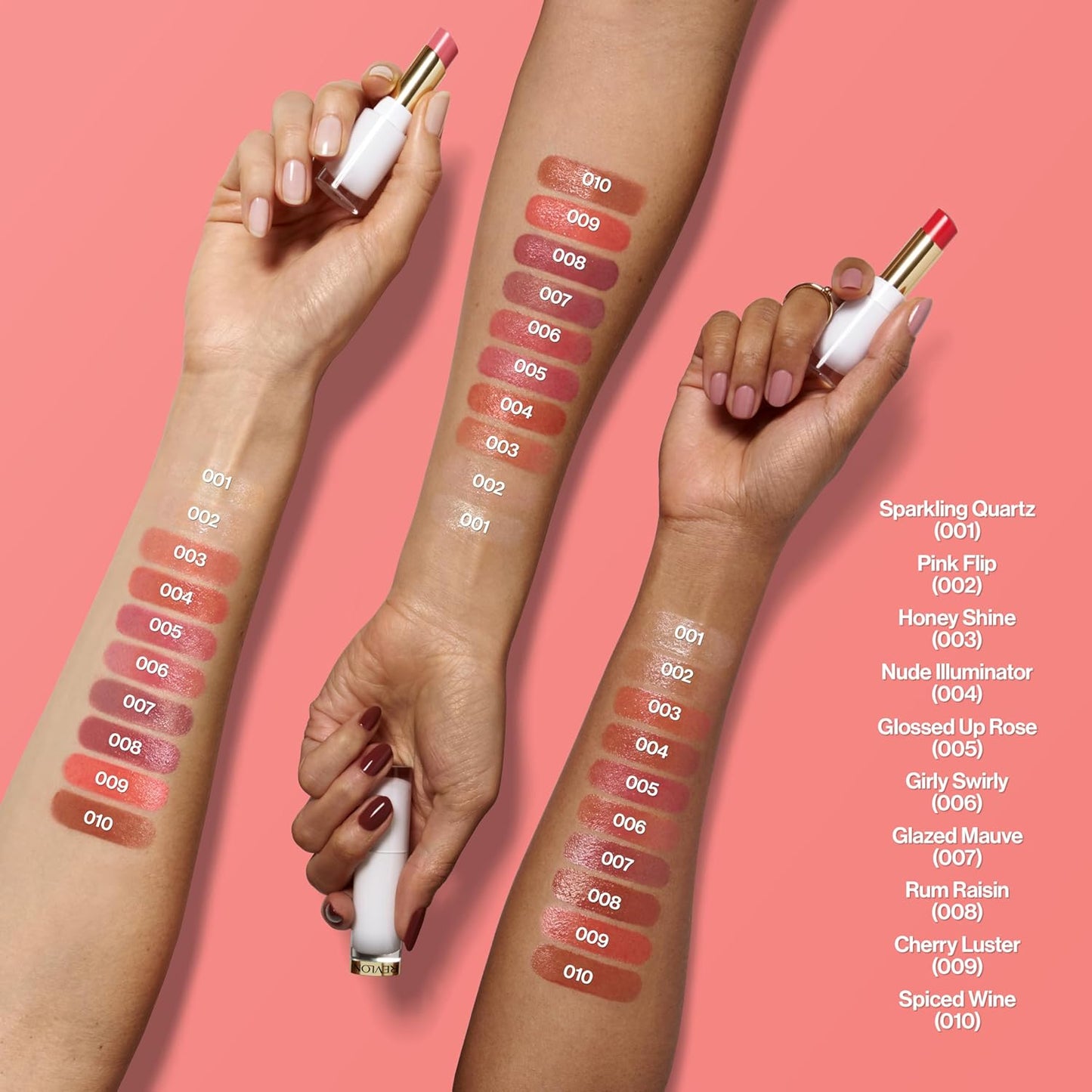 REVLON Super Lustrous Glass Shine Balm, Hydrating Tinted Lipstick, Sheer, Glossy Shiny Finish, 009 Cherry Luster, 0.11 oz