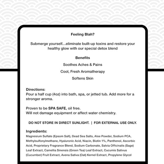 Relax Spa & Bath, Epsom & Dead Sea Salts, Aromatherapy Bath Salts for Hot Tub, Bath, or Spa, Infused with Magnesium, Detox Therapy