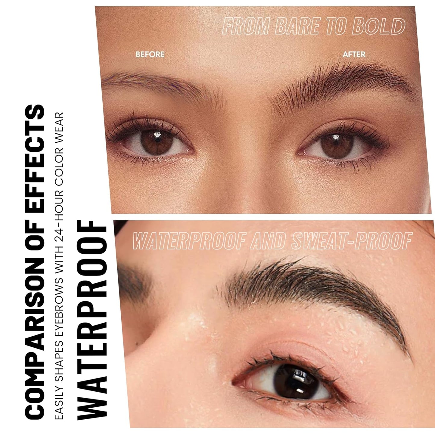 2 Pack 2 Fine Tip Eyebrow Pen, Waterproof Filling Faux Brow Makeup Pencils for Women with Precise Curved Brush-Tip to Fast Create Natural Hair-Like Brows, Last All-Day (Light Blonde)