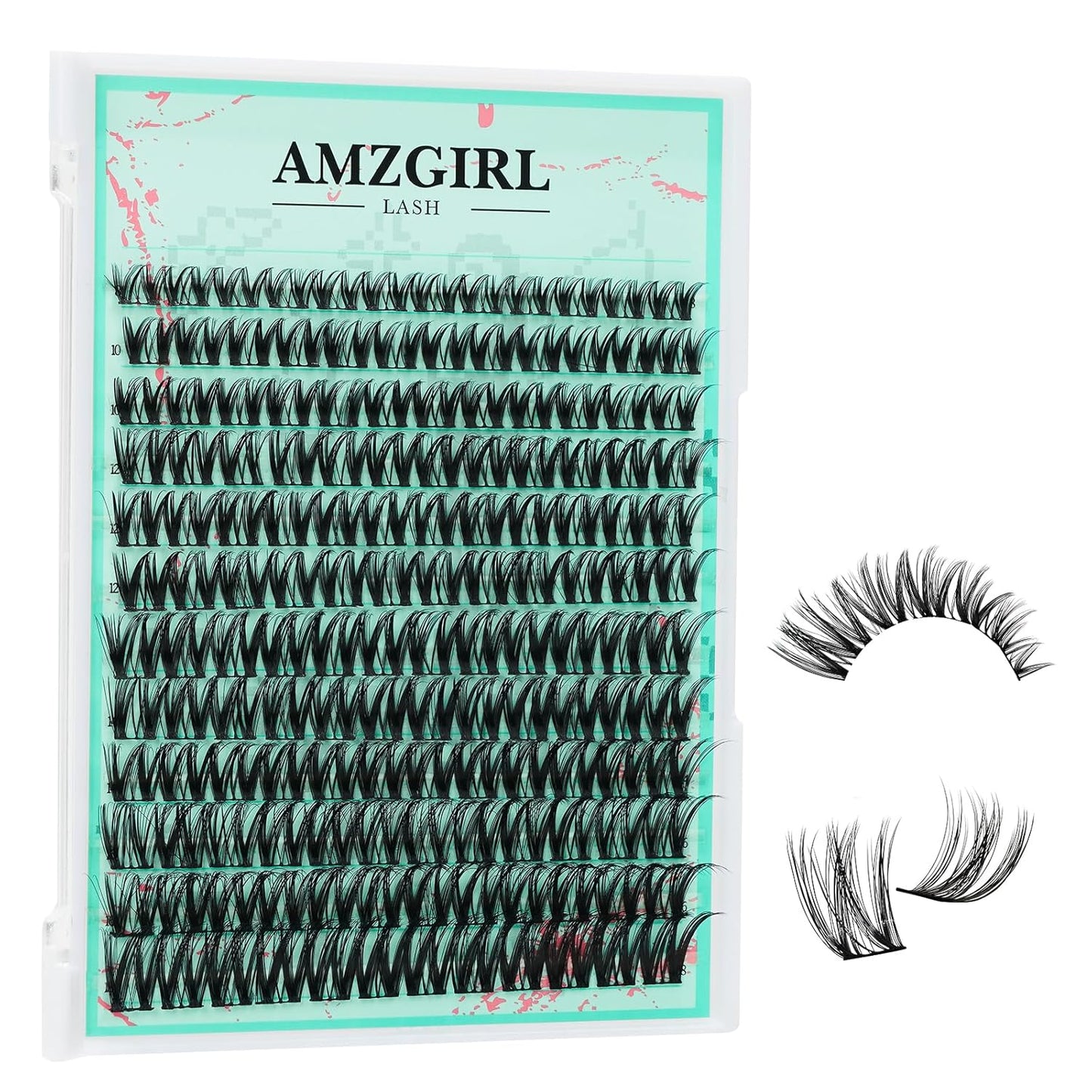 Cluster Lash Extensions 144PCS D Curl Eyelash Clusters with Premium Eyelash Wide Band, Eyelashes Cluster Volume Individual Natural Lashes Cluster(D-Mix,8-18mm)