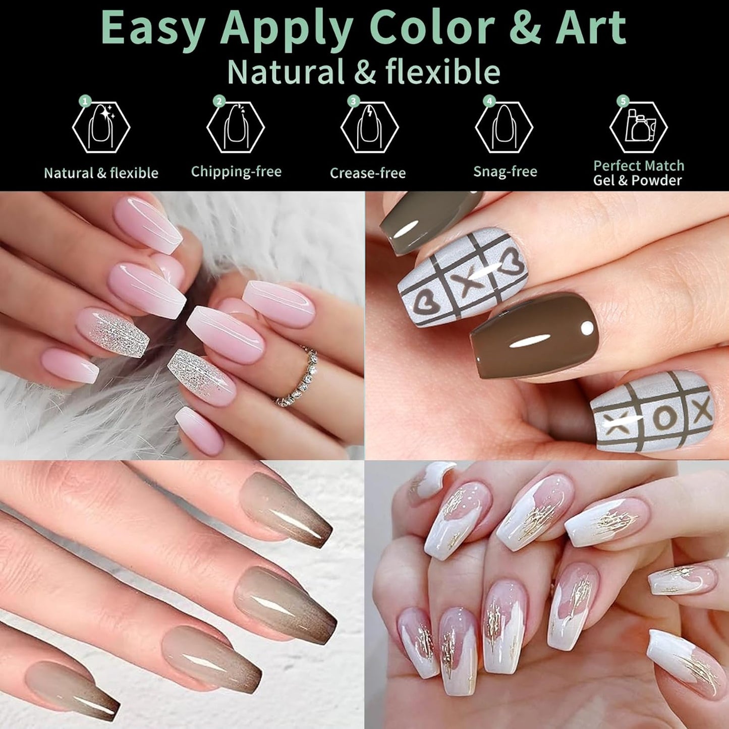 Short Coffin Nail Tips, 216pcs Acrylic Ballerina Soft Fake Nails Gel Nail Tips, Full Cover Pre-Shaped Matte Clear Press on Nails for Extension, Diy at Home Manicure 12 Sizes