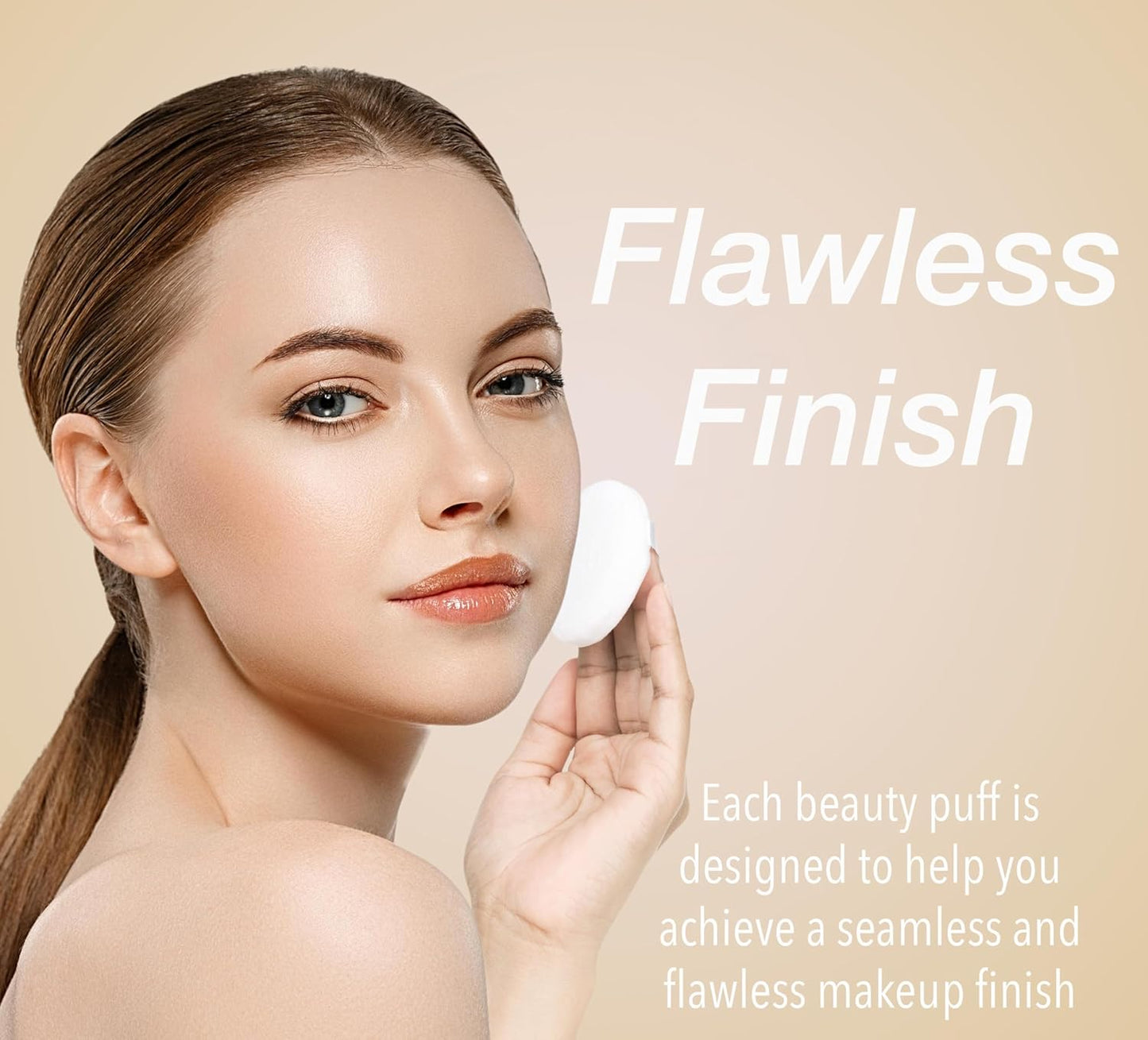 8pc Beauty Buffs Set - Round Beauty Blenders Collection, Flawless Finish Makeup Sponges To Blend & Set - Cosmetic Beauty Puff Makeup Applicators Professional Beauty Tools + Accessories