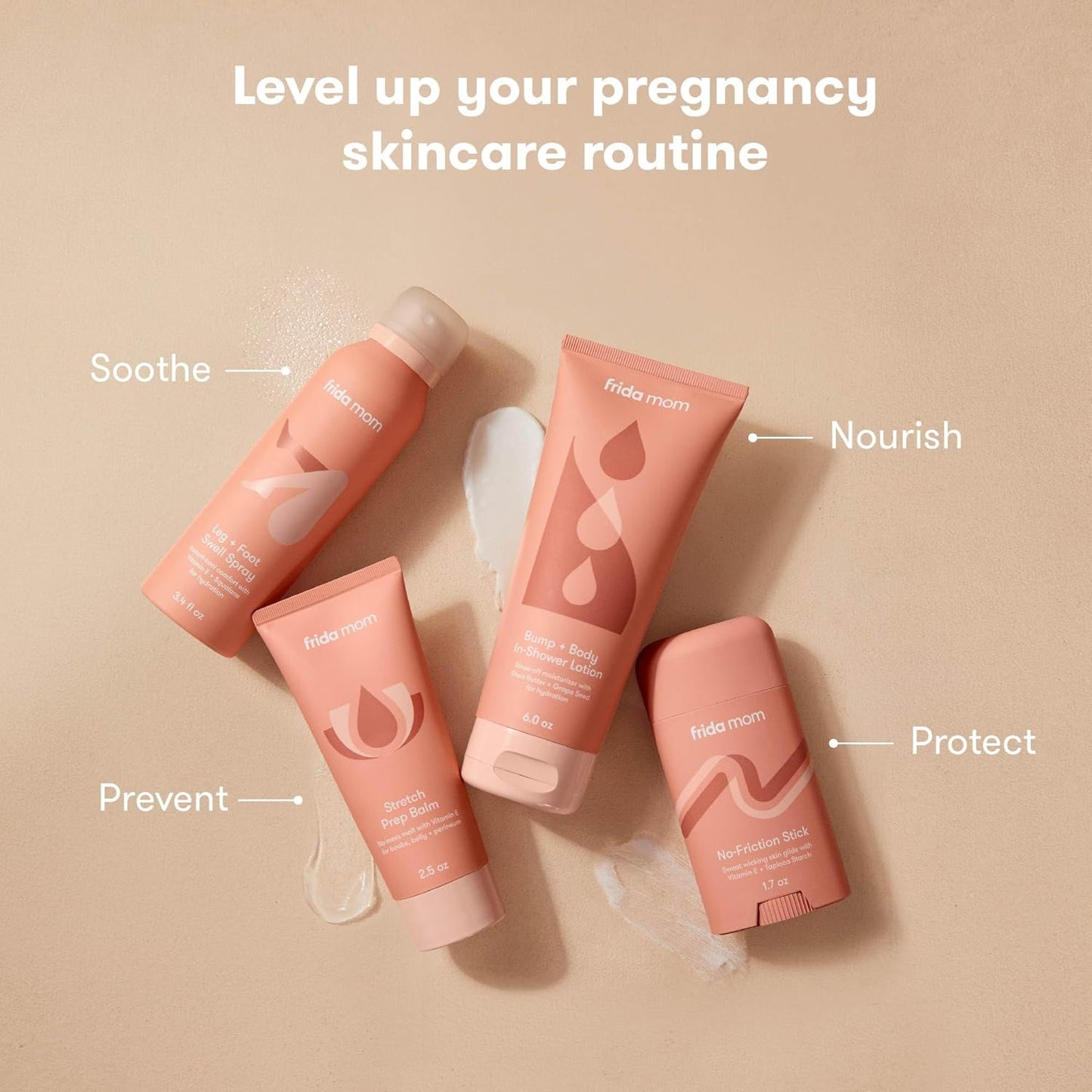 Frida Mom Prgenancy Belly Cream, In Shower Body Lotion for Fully Body and Bump, Moisturizing Lotion for Pregnant Dry and Stretched Skin, 6oz