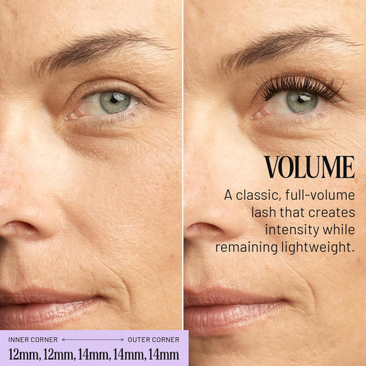 Lilac St - Volume Dramatic Faux Eyelash Clusters (12mm) - Dense & Distinctive Look - DIY Lash Extension Wisps - Lightweight & Lifelike - Lasts 10 Days - Korean Silk - Cruelty Free, Vegan - 10 Lashes