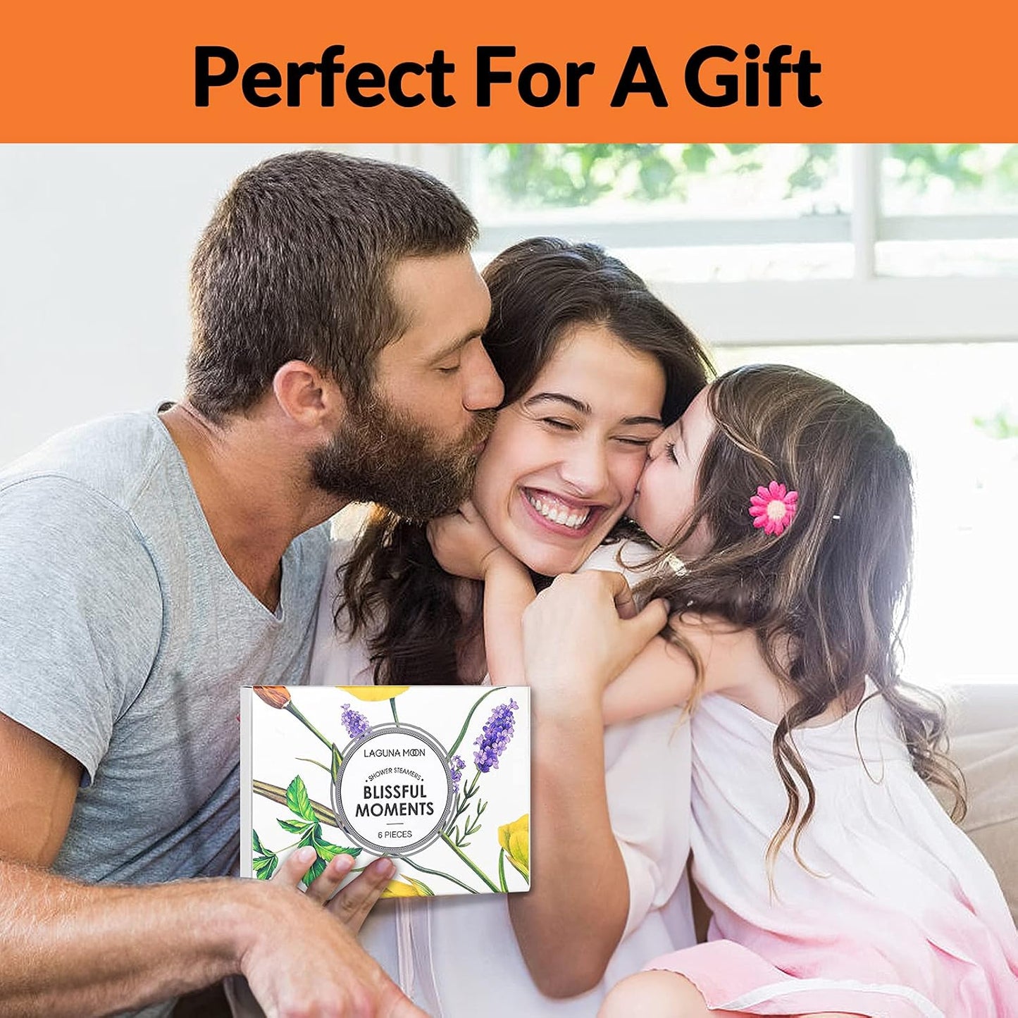 Lagunamoon Aromatherapy Shower Steamers, 6 Piece Variety Pack Handmade Shower Steamers with Pure Essential Oils to Relax, Moisturize for Spa Day, Self Care for Men, Women, Pampering Gifts for Her