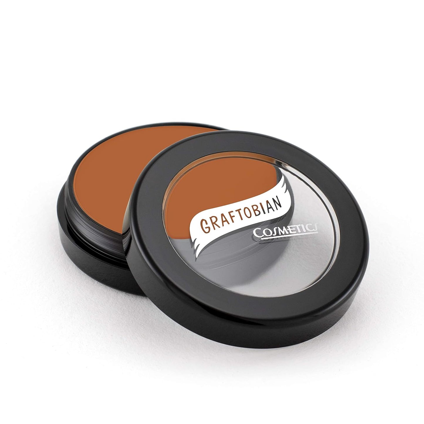 Graftobian HD Glamour Crème Foundation 1/2oz, Weightless Full Coverage Makeup, 65 Inclusive Shades, For All Skin Types, Natural or Full-Glam Looks, For Professionals and Beginners, Burnt Amber