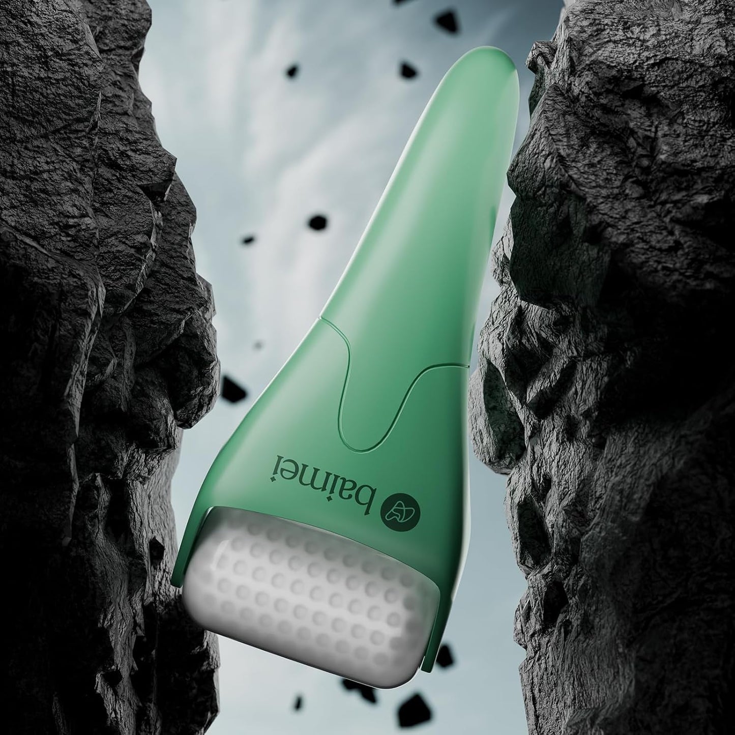 BAIMEI IcyMe Cryotherapy Ice Roller and Gua Sha Facial Tools Reduces Puffiness Migraine Pain Relief, Skin Care Tools for Face Massager Self Care Gift for Men Women - Green