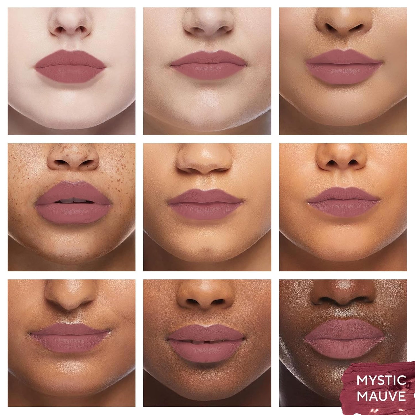 Mirabella - Velvet Matte Lip Crayon, Retractable Highly-Pigmented 2-in-1 Makeup, Long-Lasting Hydrating Lipstick Crayon + Lip Liner, Moisturizing Cream-to-Matte Lipcare Formula, Mystic Mauve