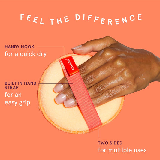 Cleanlogic Bath and Body Exfoliating Body Scrubber, Dual-Texture Round Exfoliator Tool for Smooth, Clean Skin, Daily Skincare Routine, 3 Count Value Pack