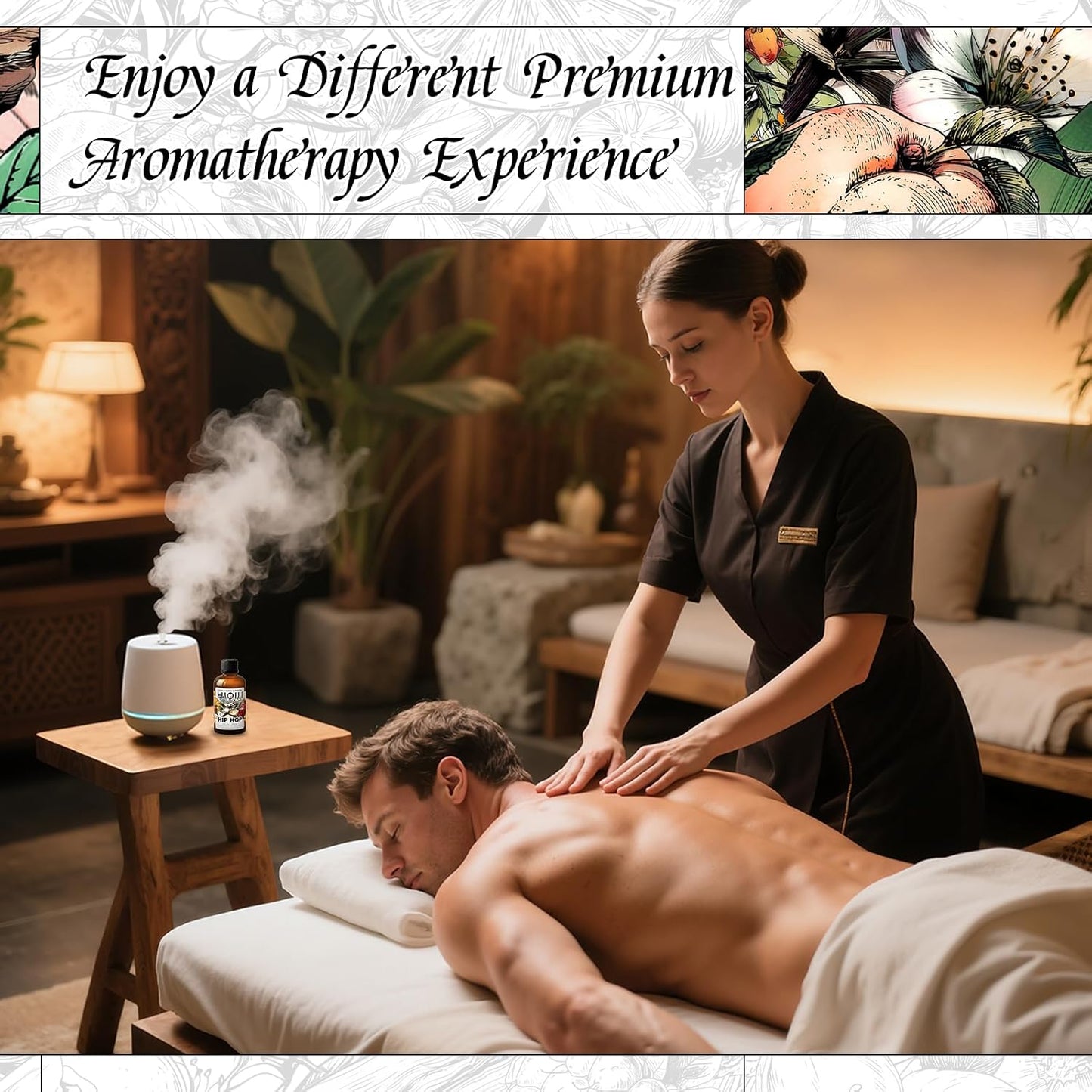 HIQILI Hip Hop Fragrance Oil for Scent Diffusers, Lemon & Green Apple Scents, Candles & Soaps Making, Add to Body Scrub and Spray - 1 Fl Oz