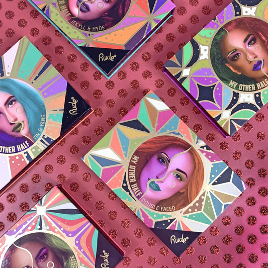 My Other Half Duo Shade Face Palette - Schizo by Rude Cosmetics for Women - 0.4 oz Makeup