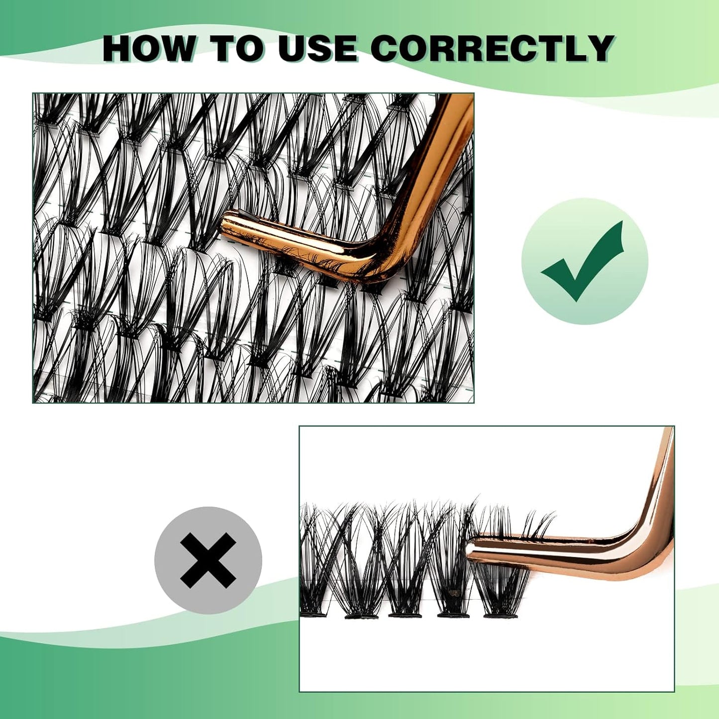 Lash Clusters 300pcs Individual Lashes 30D 0.07D Curl 9-18MIX DIY Eyelash Extension KEYYOU Large Tray Volume Soft&Natural Cluster Lashes(30D-0.07D,9-18MIX）