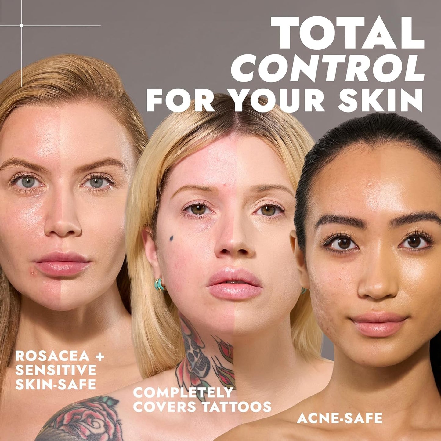COVER FX Total Cover Cream Foundation - Shade L2 - Buildable Coverage - Natural Finish - Oil-Free - Sweat-Proof