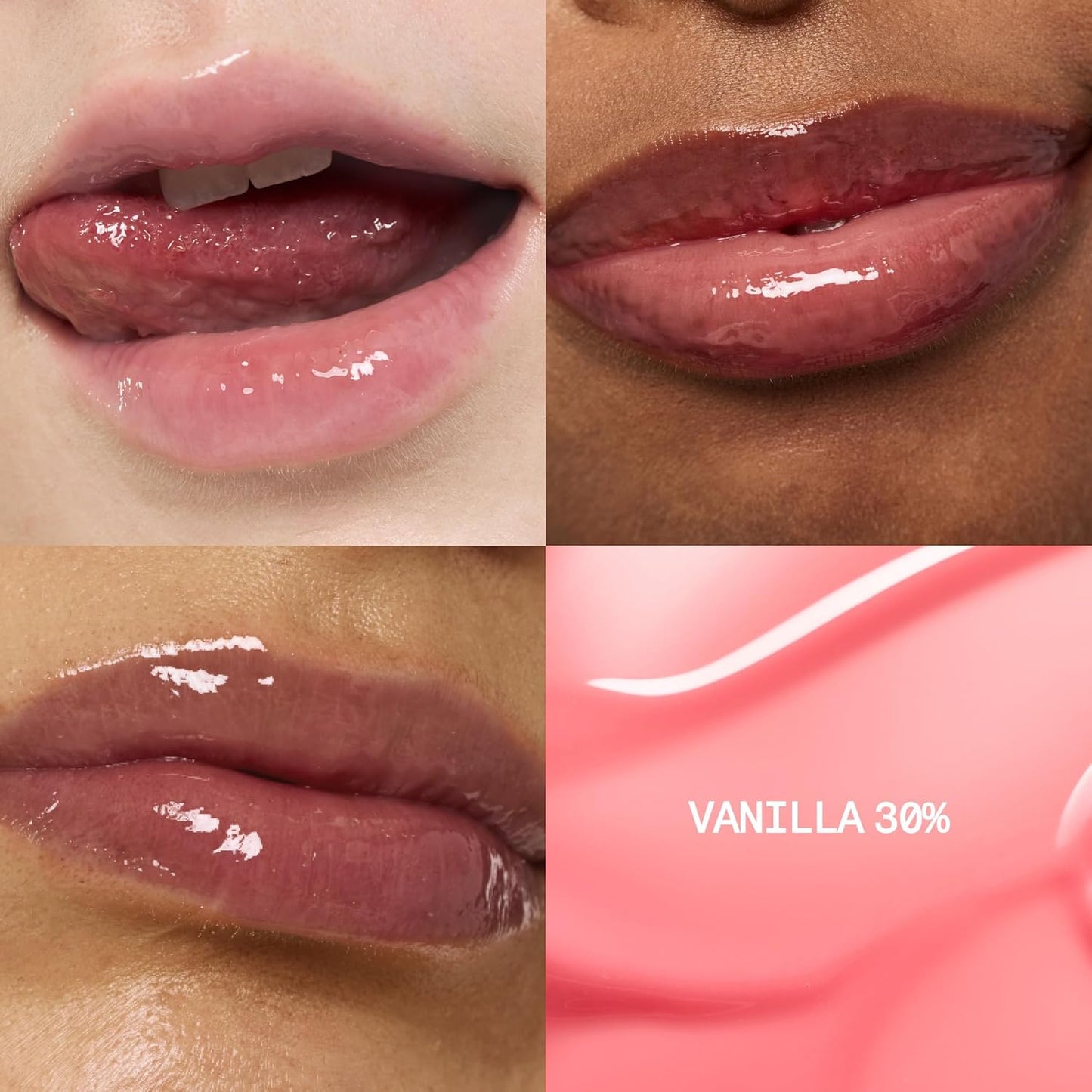 3D Voluming Gloss 30% (Sheer) | Vanilla 30% l High Shine, Non-Sticky Lip Gloss for Makeup | Long-Lasting, Moisturizing Gel Formula | 30%, 70% Pigment Options | 5.3g